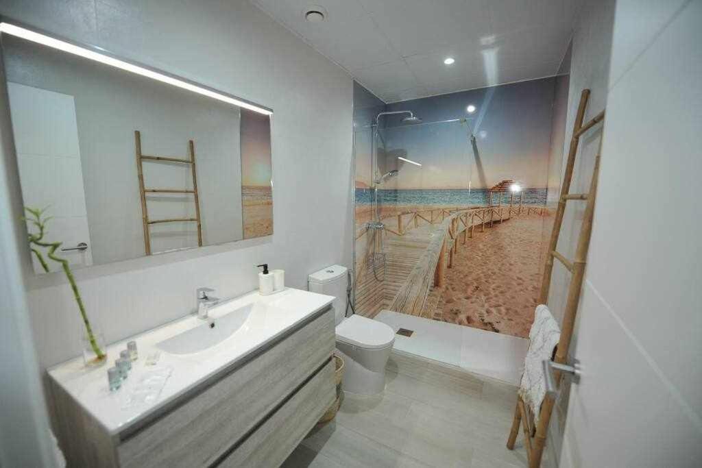 Acogedor apartamento en la playa de Cádiz Esterno foto